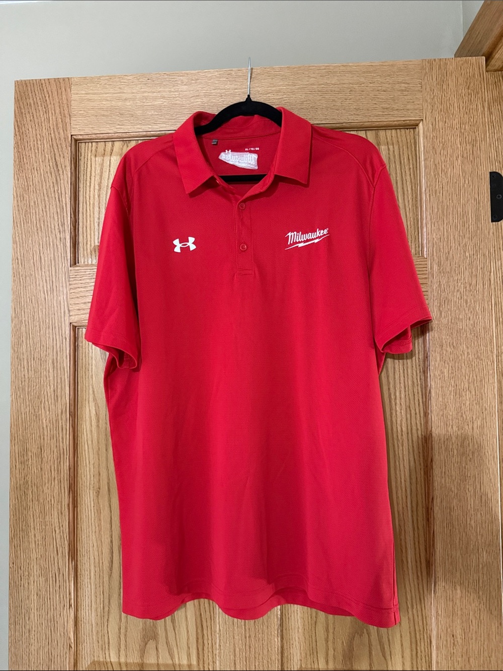 Milwaukee Tool Under Armour Red Polo Shirt - Men's